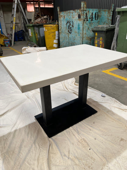 Caesarstone Dual Single Leg Cafe Table