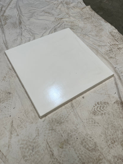 White Cafe Table Bench Top