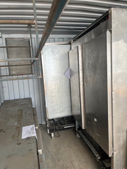 Stainless Steel Double Door Freezer