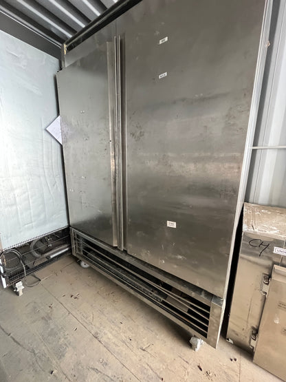 Stainless Steel Double Door Freezer