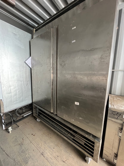 Stainless Steel Double Door Freezer