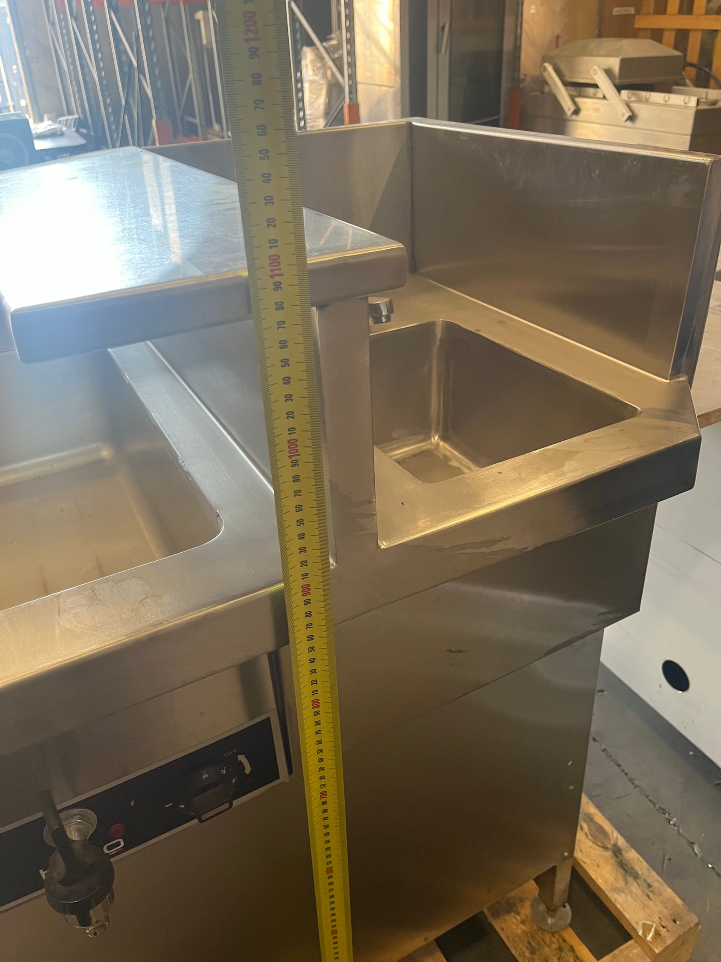 Bain Marie Custom Stainless Steel Sink with Stop Tap