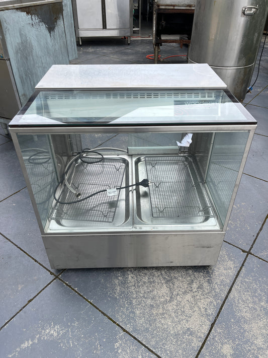 2 Module Square Bench Top Hot Food Display
