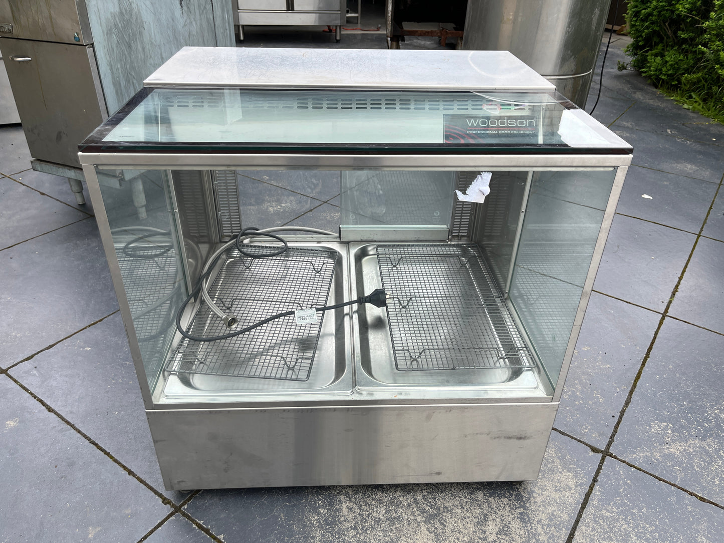 2 Module Square Bench Top Hot Food Display