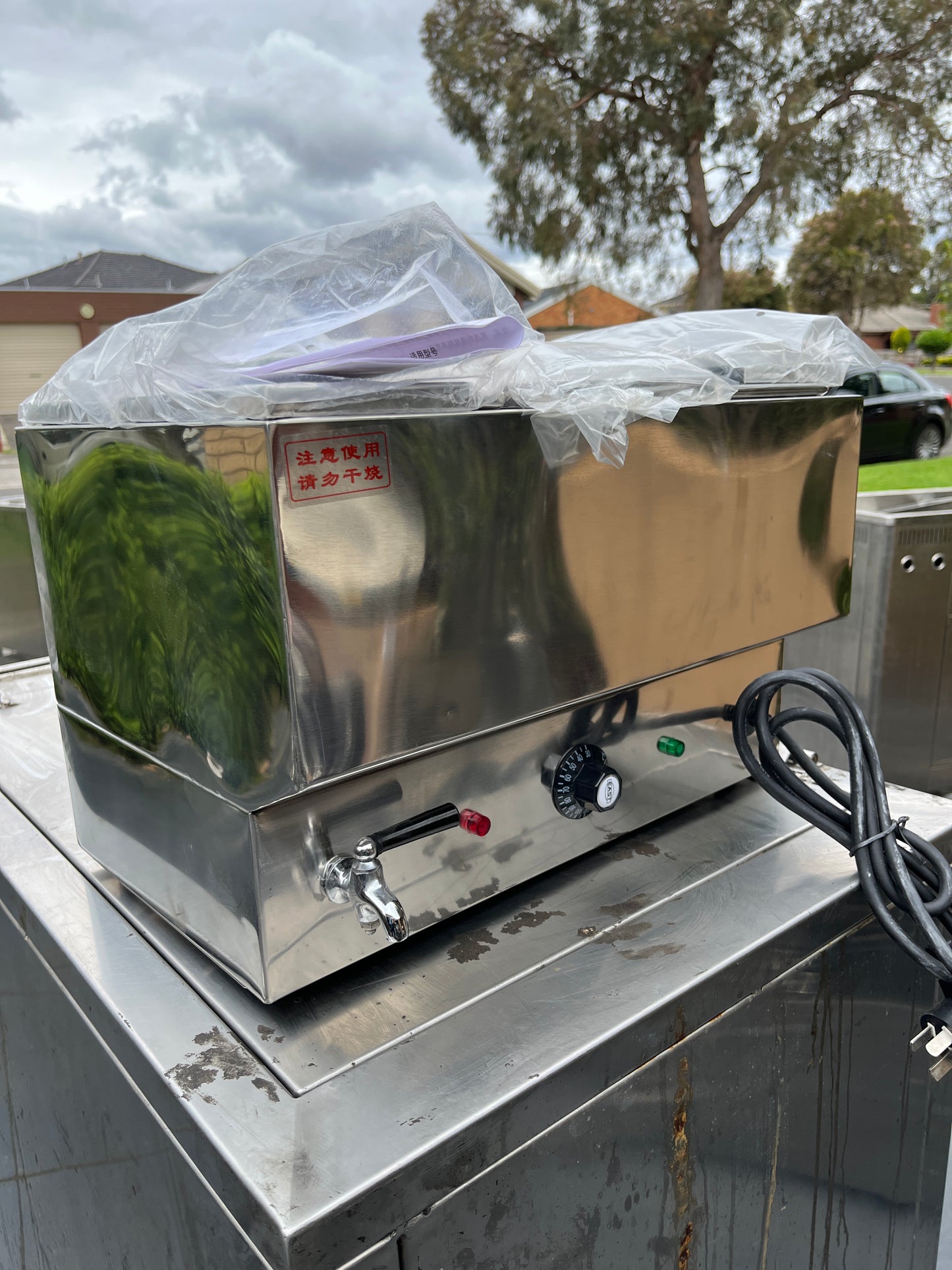 Commercial Triple Pot Bain Marie with Drain Tap