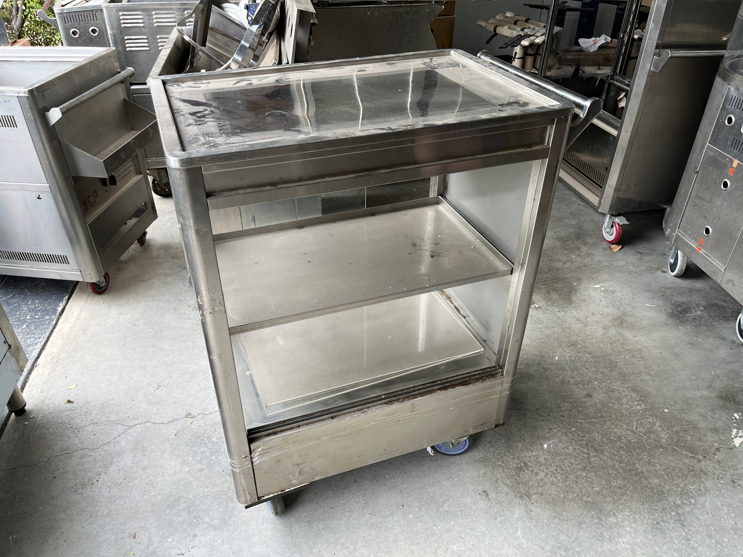 Commercial Stainless Steel Yum Cha Trolley *Damaged*